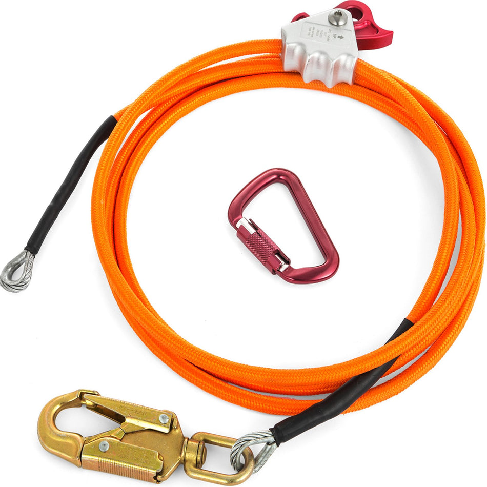 12 X 8 Feet Steel Core Lanyard Kit Swivel Snap Durable Flipline Steel Core
