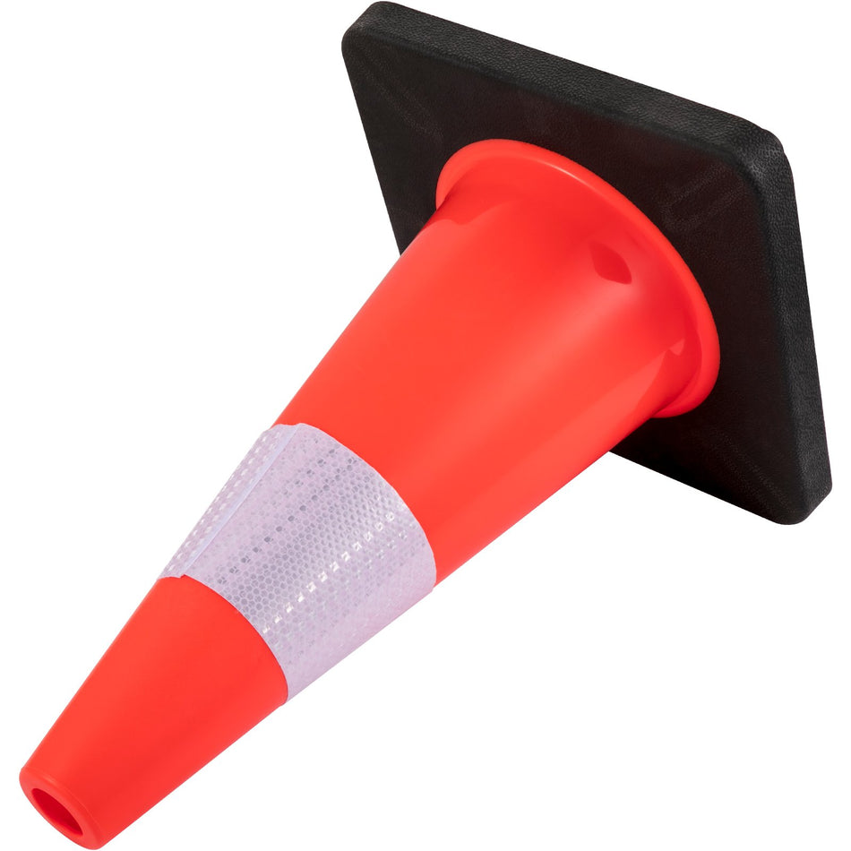 Safety Cones 18 In45 Cm Height 5 Pcs Pvc Orange Traffic Cone With Reflective Collar And Black Weighted Base Used For Traffic Control Driveway Road Parking And School Improvement