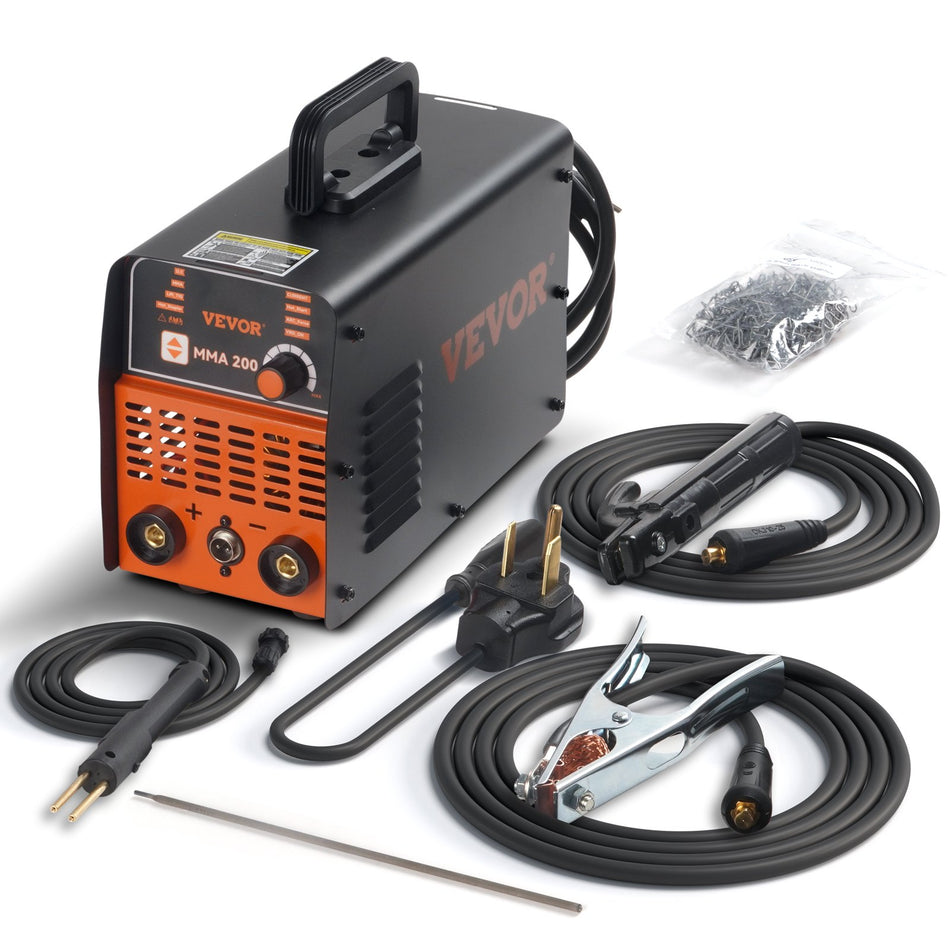Stick Welder 200Amp Stick Plastic Arc Welder Machine 110220V Hot Stapler With Hot Start Arc Force Anti Stick Plastic Welding Kit Car Bumper Repair Kit