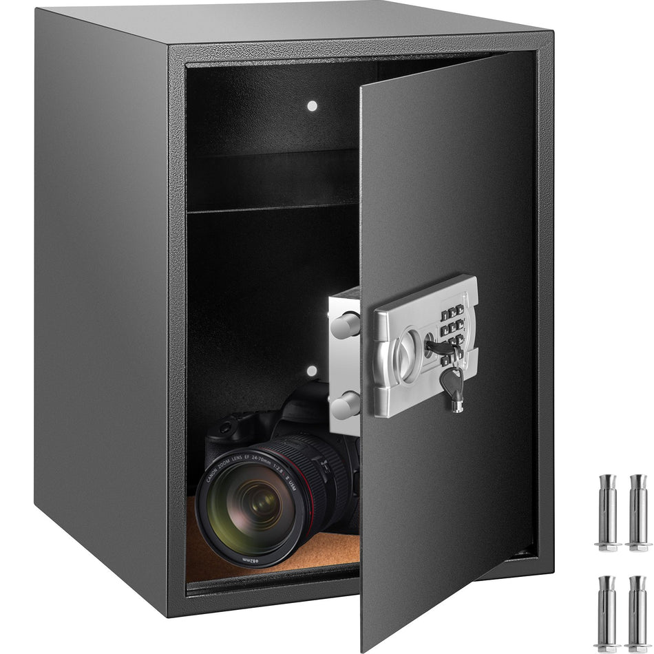 Security Safe 2 Cubic Feet Electronic Safe Box With Electronic Code Lock Digital Safe Box With Two Override Keys Safes Electronic Carbon Steel Material Money Safe For Home Hotels And Offices