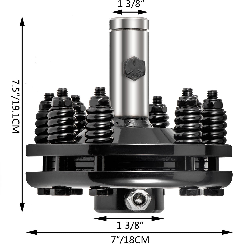Slip Clutch 1 38 Pto Slip Clutch Smooth Round Ends Pto Friction Clutch Carburized Steel Tractor Slip Clutch Adjustable Rotary Cutter Slip Clutch Black Brush Hog Slip Clutch For Pto Shaft