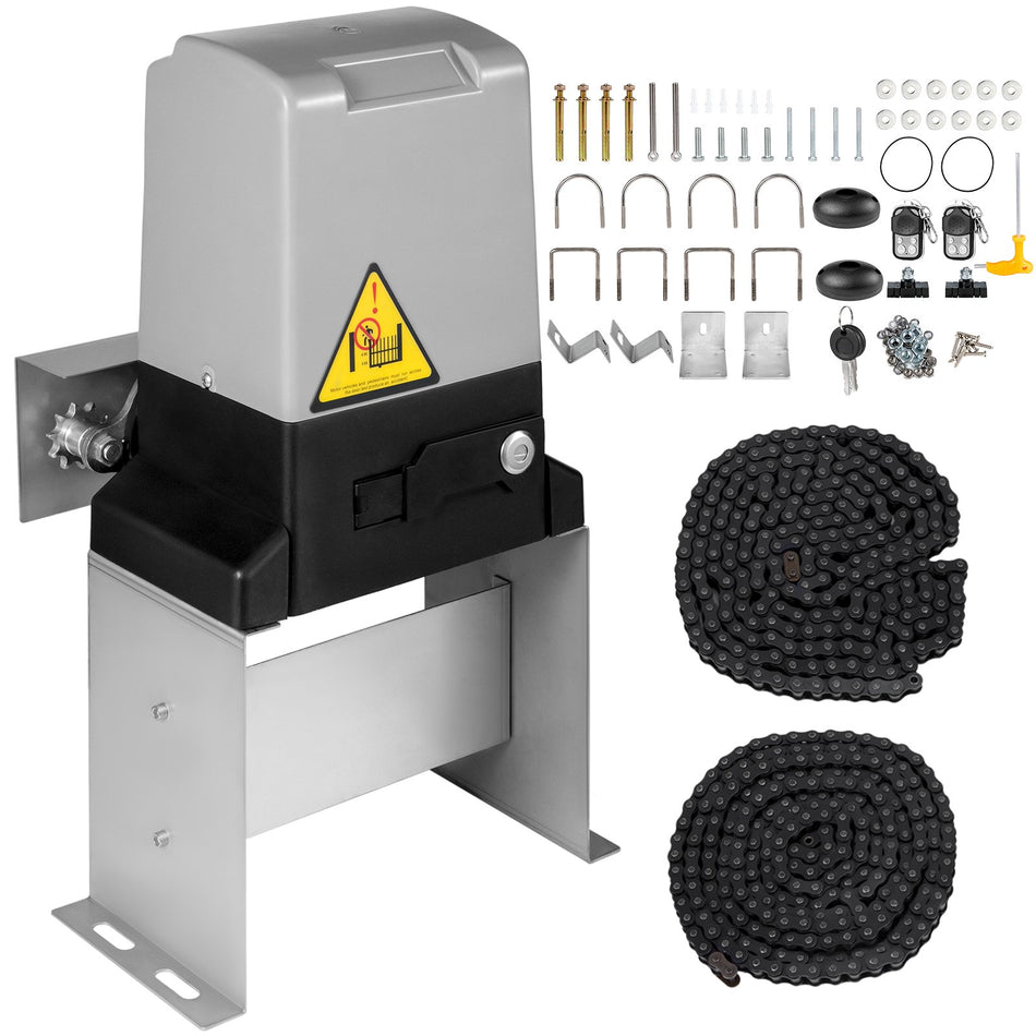 3300Lbs Automatic Sliding Gate Opener Driveway Operator Infrared Sensor