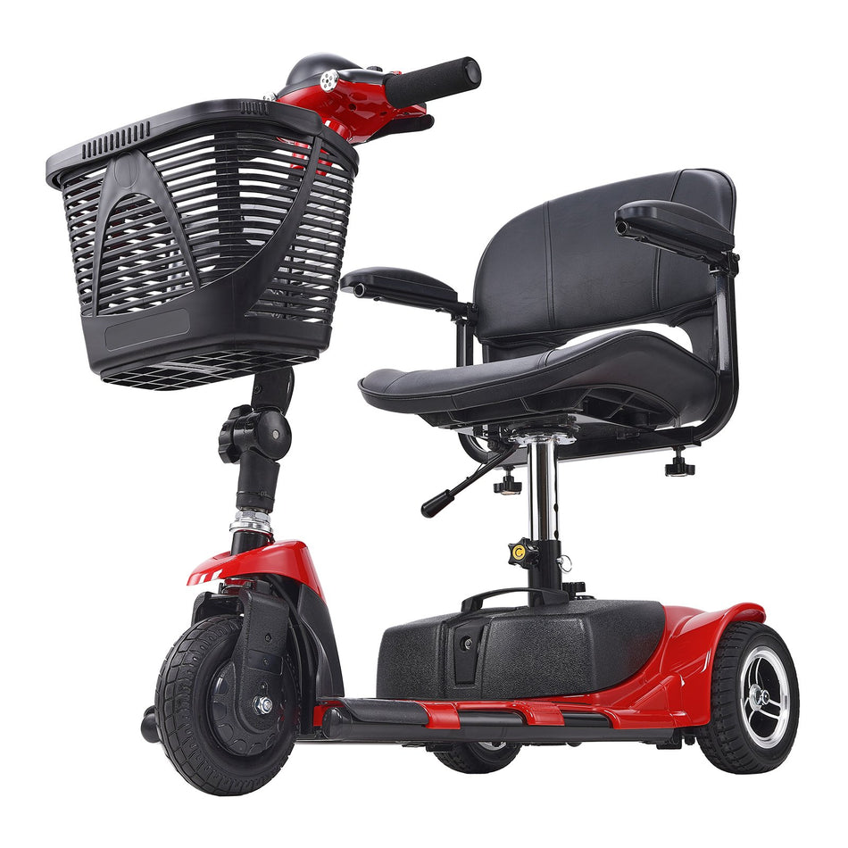 3 Wheel Folding Mobility Scooter For Adults Seniors Heavy Duty Electric Powered Mobility Scooter 12 Mile Long Range All Terrain Travel Wheelchair With 9 Climbing Capacity 265Lb Capacity