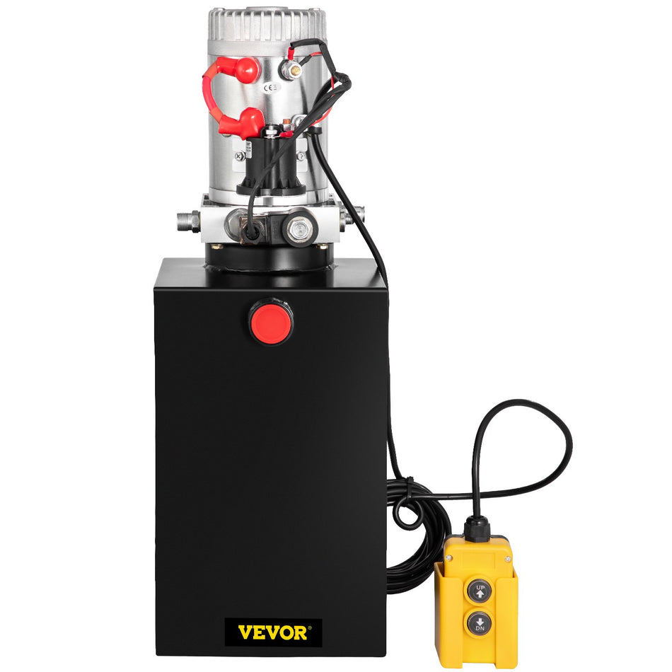 Single Acting Hydraulic Pump 12V Dc Hydraulic Power Unit 375 Gallon Dump Trailer Pump Steel Hydraulic Power Unit Steel 15 Quartsingle Acting