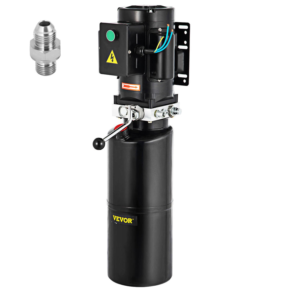 110V 264 Gallonhydraulic Power Unit Automotivehydraulic Pump Dump Trailer Vehicle Mounted Lifter Auto Shop Repair Car Lift Power Unit For Two And Four Post Lift Auto Hoist