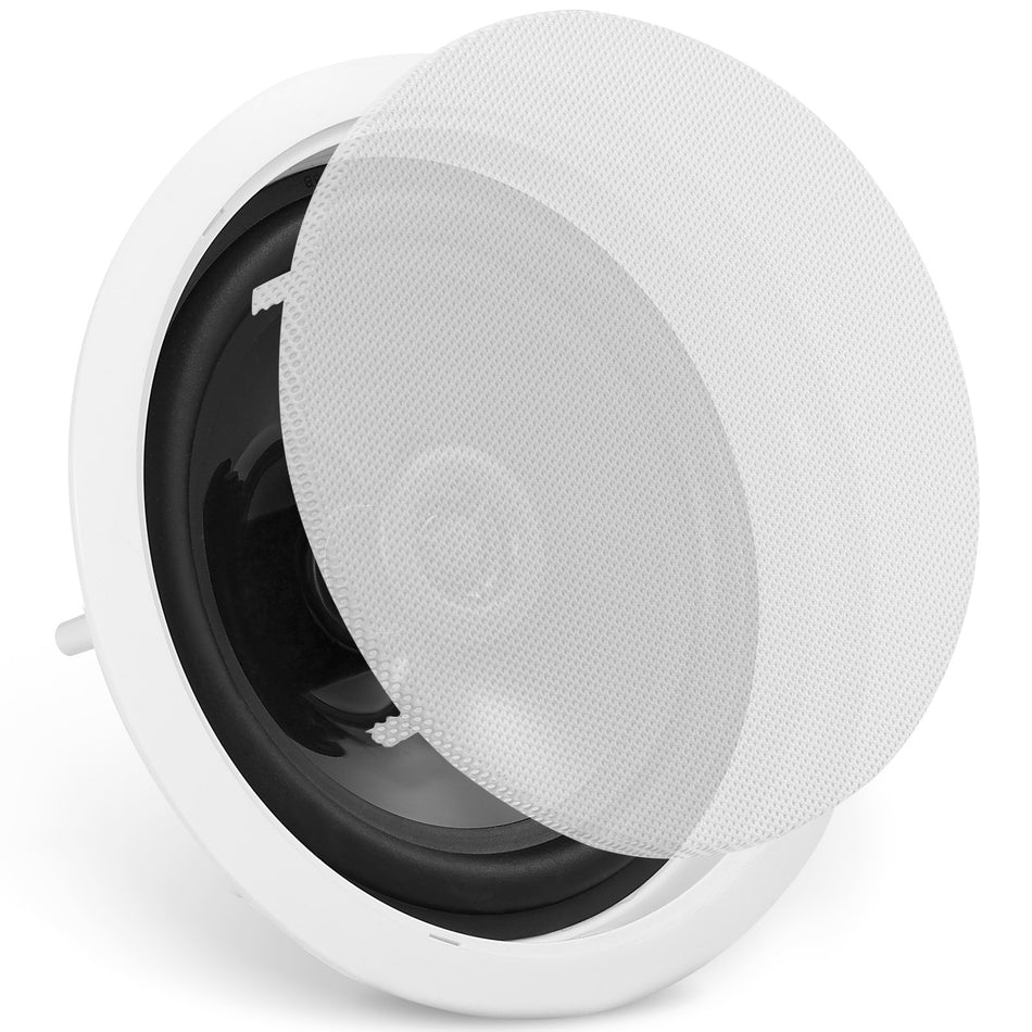 65 Inch In Ceiling Speakers 150 Watts Flush Mount Ceiling In Wall Speakers System With 8Impedance 89Db Sensitivity For Home Kitchen Living Room Bedroom Or Covered Outdoor Porches Single