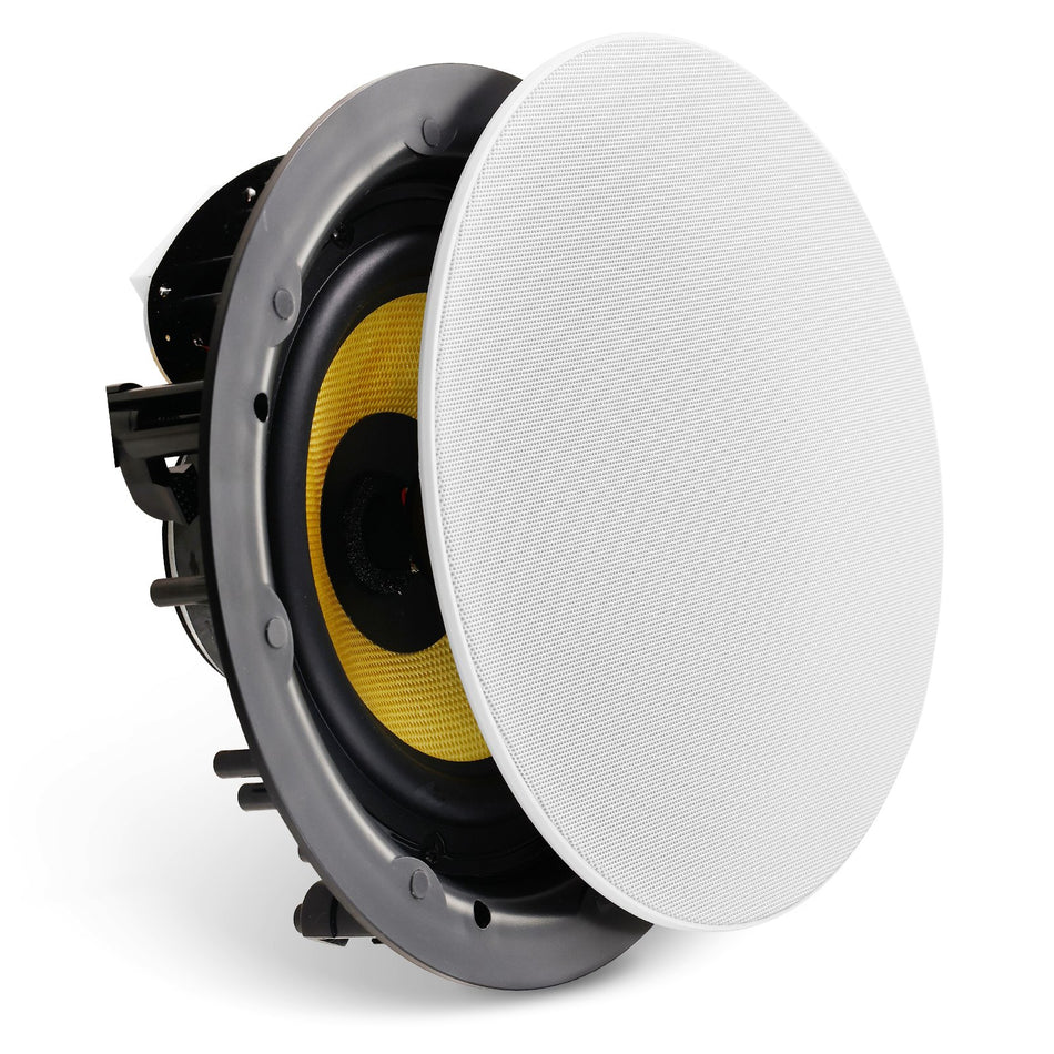 8 Inch In Ceiling Speakers 200 Watts Flush Mount Ceiling In Wall Speakers System With 8Impedance 89Db Sensitivity For Home Kitchen Living Room Bedroom Or Covered Outdoor Porches Single
