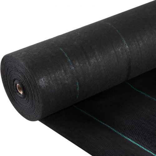 Weed Barrier Landscape Fabric 5 X 250 Ft 5 Oz Premium Woven Ground Cover Heavy Duty Pp Material Easy Setup Dual Layer For Outdoor Garden Lawn Driveway Black
