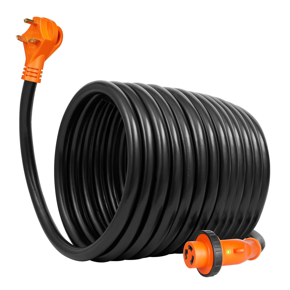 50 Ft Rv Power Cord Generator Cord 30A Nema Tt 30P Nema L5 30R Etl Listed