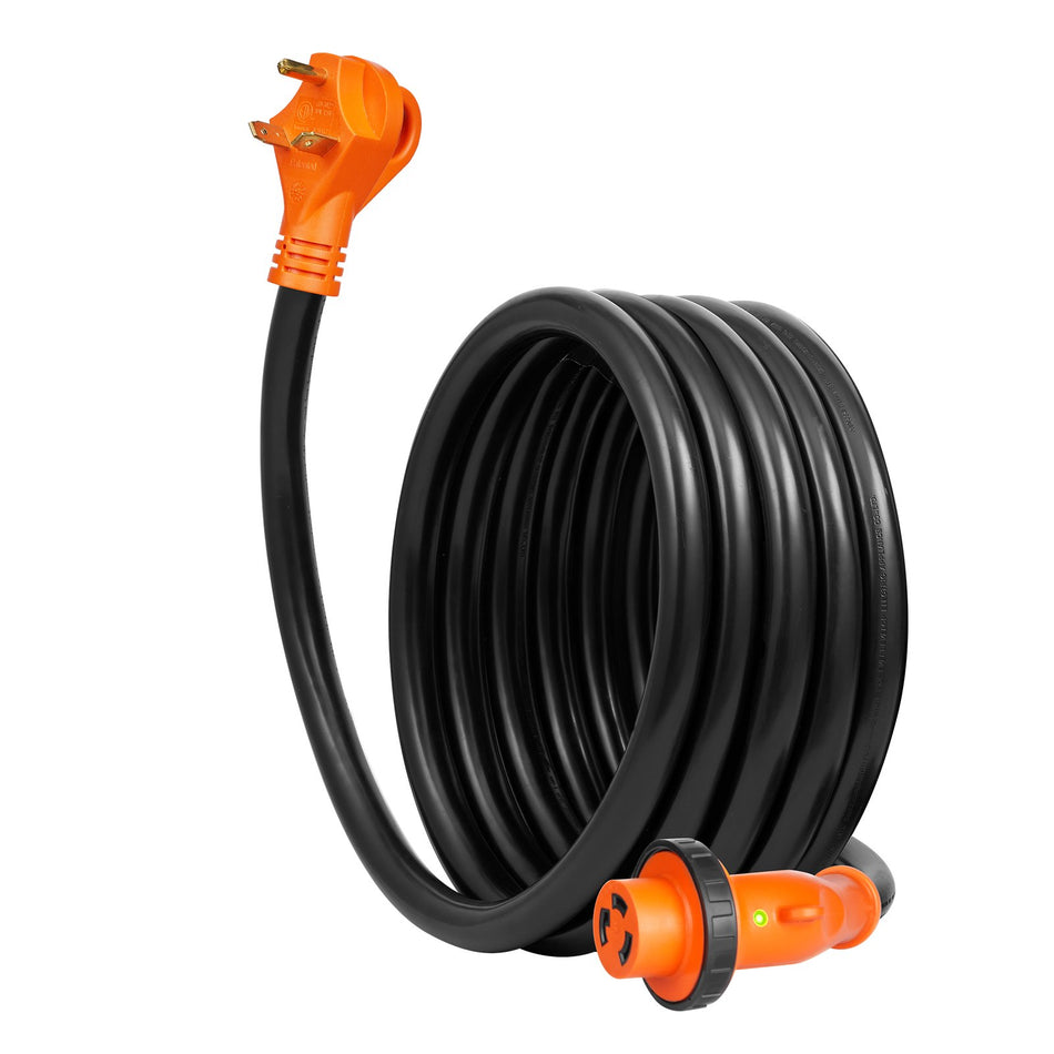 15 Ft Rv Power Cord Generator Cord 30A Nema Tt 30P Nema L5 30R Etl Listed