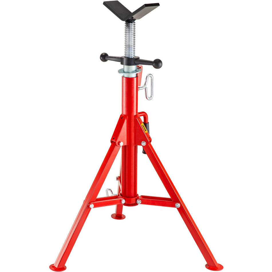 V Head Pipe Stand Adjustable Height 28 52 Inch Pipe Jack Stands 2500 Lb Capacityfolding Portable Pipe Stands 12 To 12 Inch Pipe Supportingsteel Jack Stands