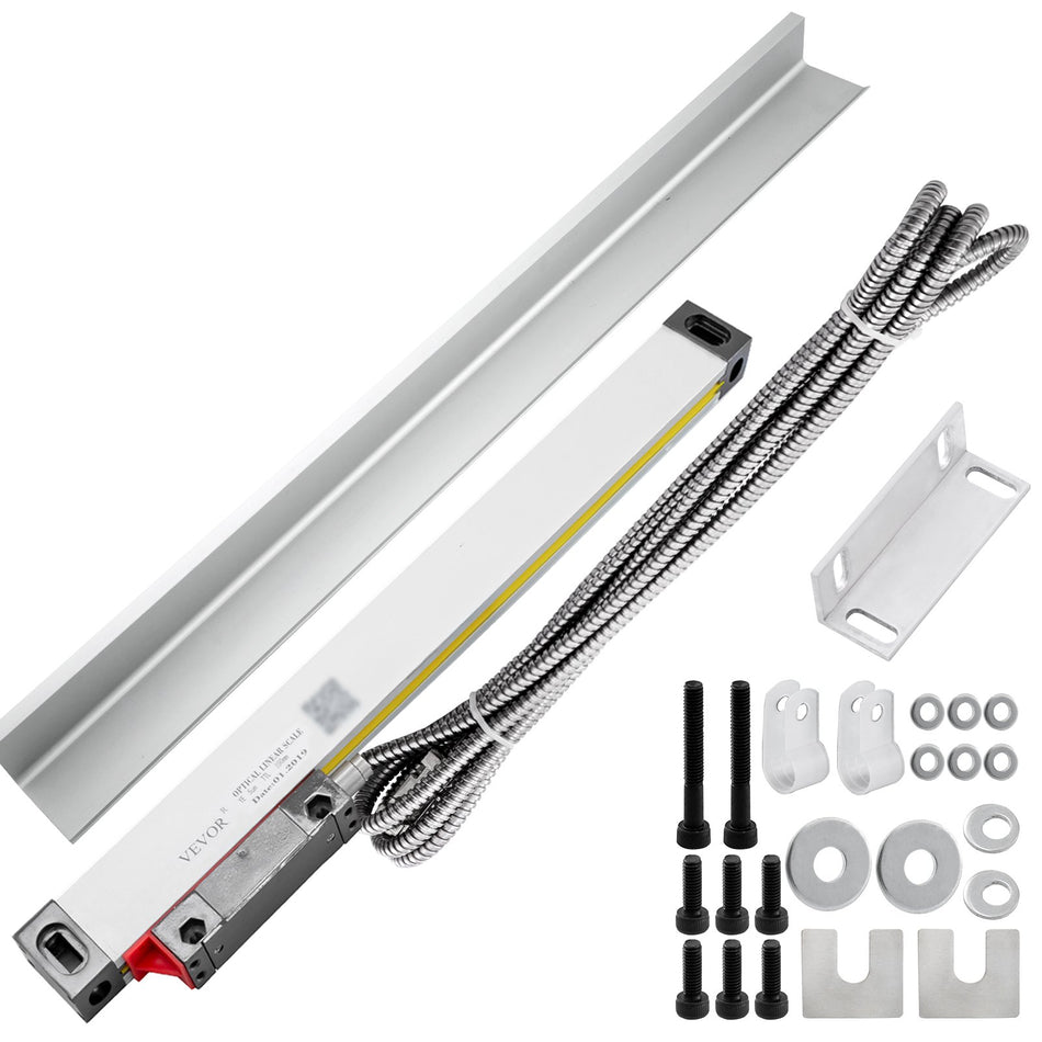 1 Axis Lathe Linear Scale 250Mm With Accuracy 00002 Optical Length Precision Linear Scale Aluminum Body For Mill Milling Lathe Machine With Accessories 250Mm10