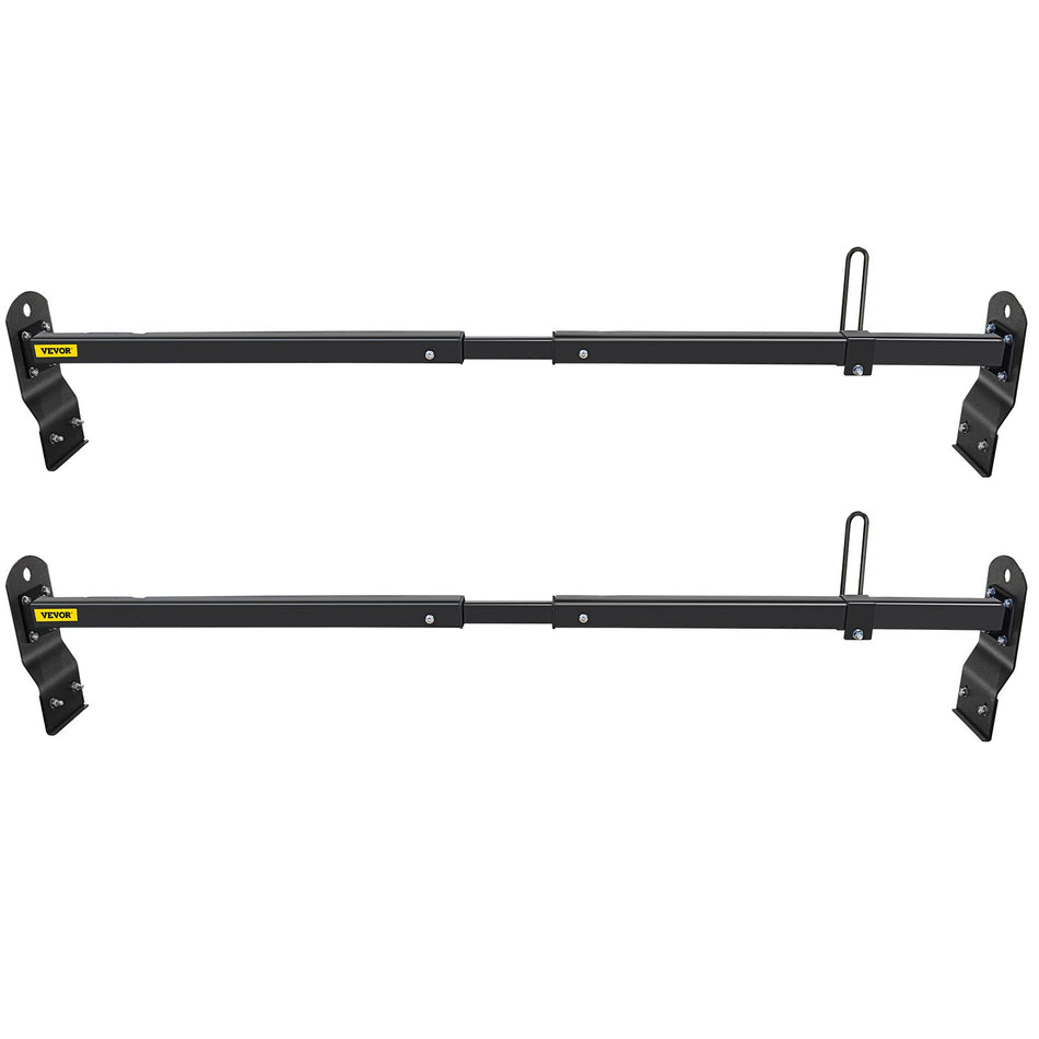 Van Roof Ladder Rack 2 Bars 661 Lbs Capacity 55 63 Adjustable Steel Roof Rack Cross Bar With Stopper Fit 2003 2022 Chevy Express2003 2022 Gmc Savana For Kayak Canoe Lumber Pipe Cargo