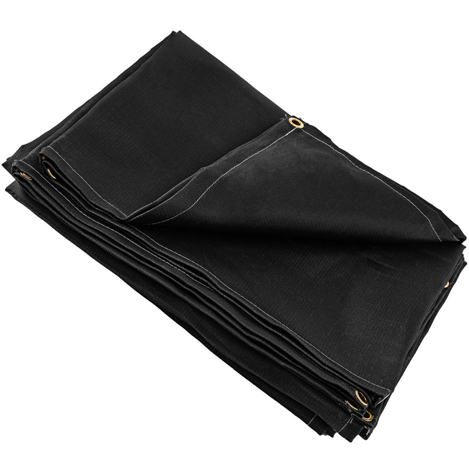 8 X 10 Ft Welding Blanket Black Fiberglass Blanket Portable Fiberglass Fire Retardant Blanket Welding Mat Welding Fireproof Thermal Resistant Insulation With Carry Bag