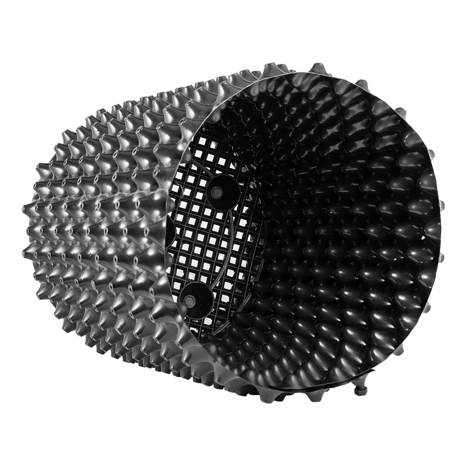 12 Pcs Air Root Pruning Pots 74 Gallon Garden Propagation Pot Black Equivalent Pot Recycled Air Pruning Container Air Root Pots Plant Root Trainer With Base Screws Non Woven Fabric Pot
