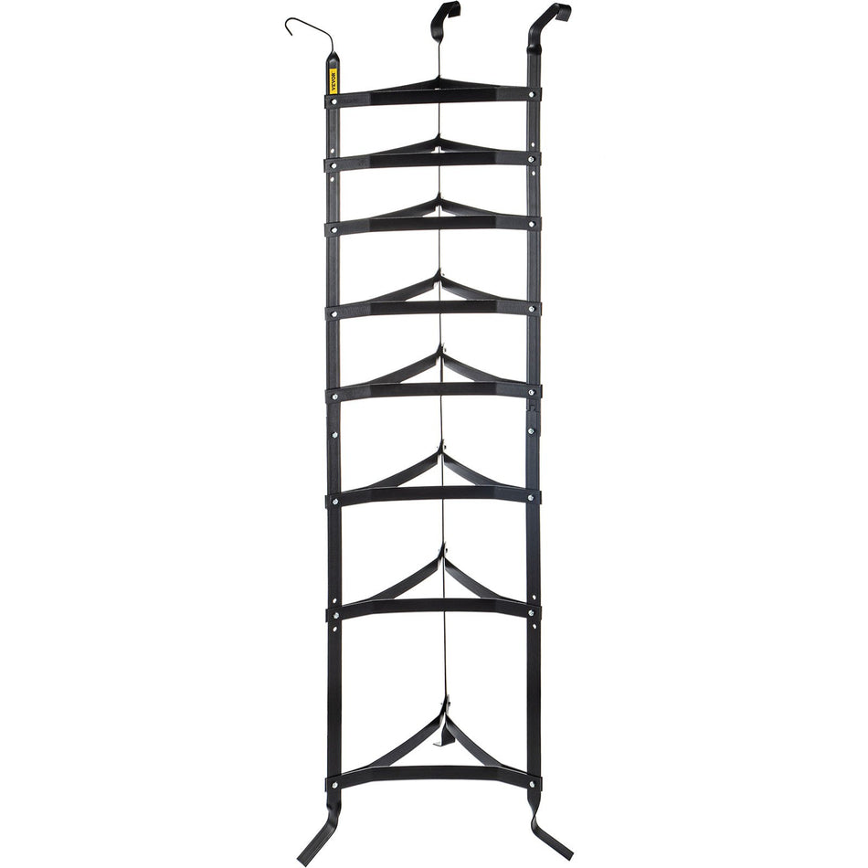8 Tier Cookware Stand 68 Inch Multi Layer Pot Rack Carbon Steel Cookware Shelf Cookware Storage Tower Unassembled Kitchen Corner Shelf Rack For Pans Pots And Kettles Matte Black