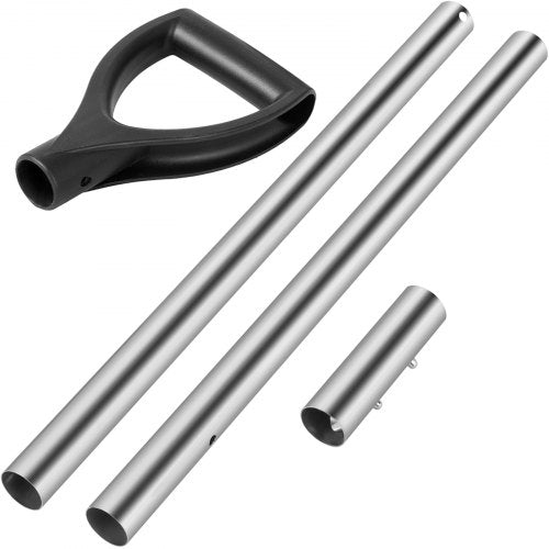 Sand Scoop Pole Handle Stainless Steel Sand Scoop Long Pole Travel Light Sturdy Metal Scoop Shovel Handle Metal Detector Tool With 28Mm11 Diameter For Metal Detecting And Treasure Hunting