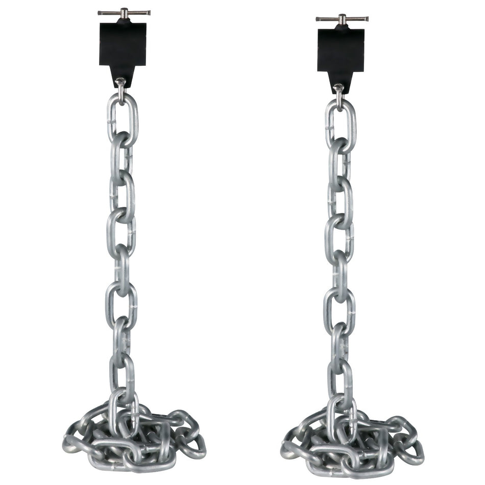 Weight Lifting Chains 1 Pair 35Lbs16Kg Weight Lifting Chainsbench Press Chains With Collars 52Ft Olympic Barbell Chains Weight Chains For Power Lifting Silver