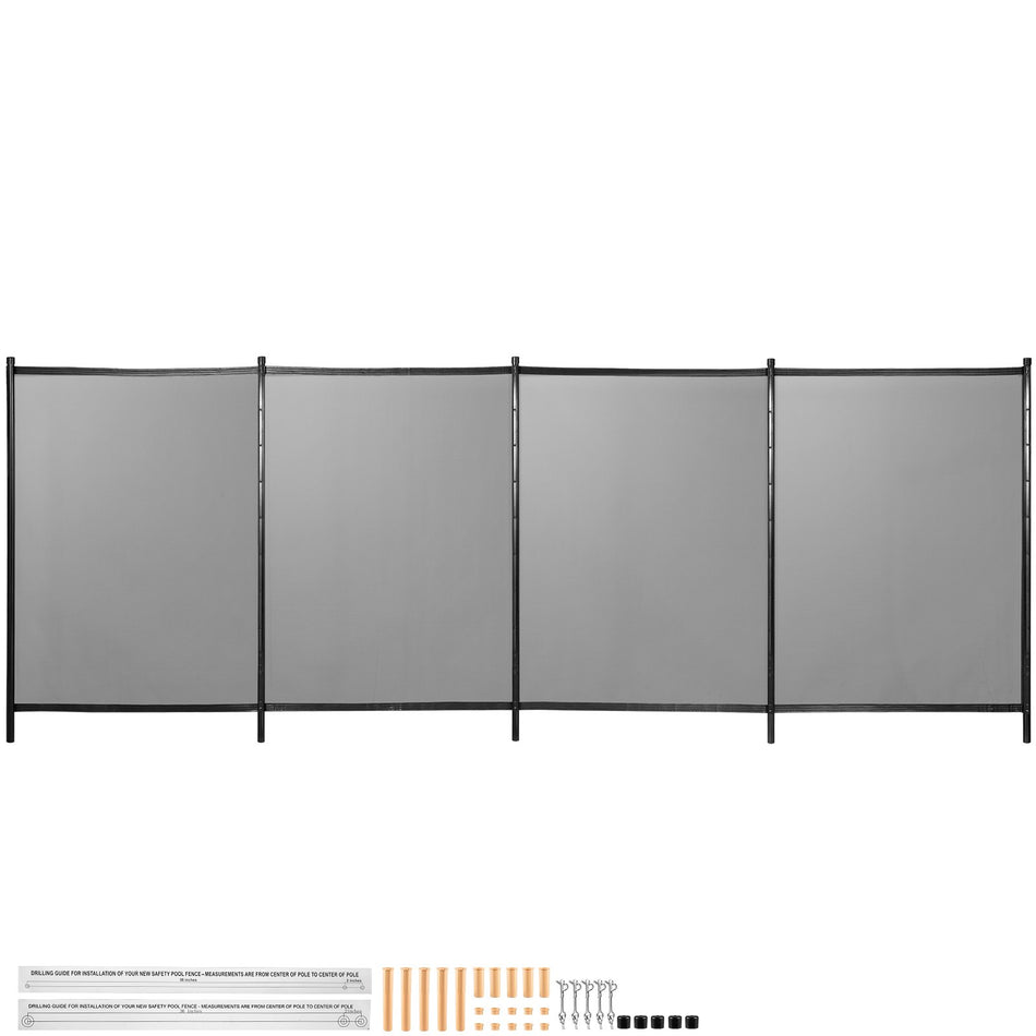 Swimming Pool Fence 412Ft Pool Safety Fence For Inground Pools Removable Pool Fence Diy By Life Saver Fencing Section Kit Outdoor Mesh Pool Fence For Child Safety Easy Installation Black