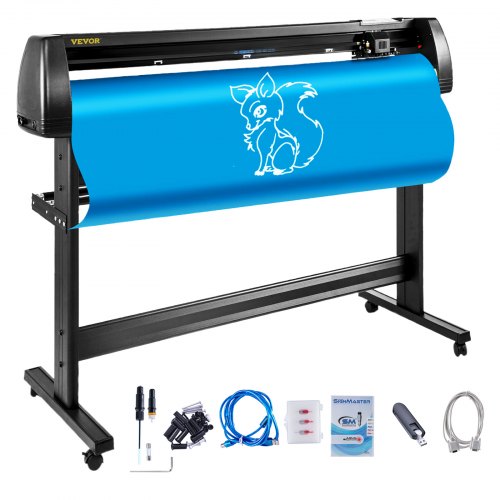 Vinyl Cutter Machine 53 Inch Vinyl Cutter 1350Mm Plotter Cutter Lcd Display Vinyl Plotter Cutter Machine Signmaster Software Sign Making Machine With Stand Pc Only