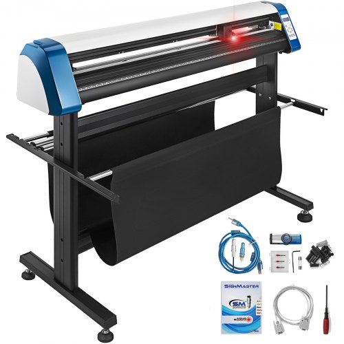Vinyl Cutter 53 Inch Plotter Machine Automatic Paper Feed Vinyl Cutter Plotter Speed Adjustable Sign Cutting With Floor Stand Signmaster Software