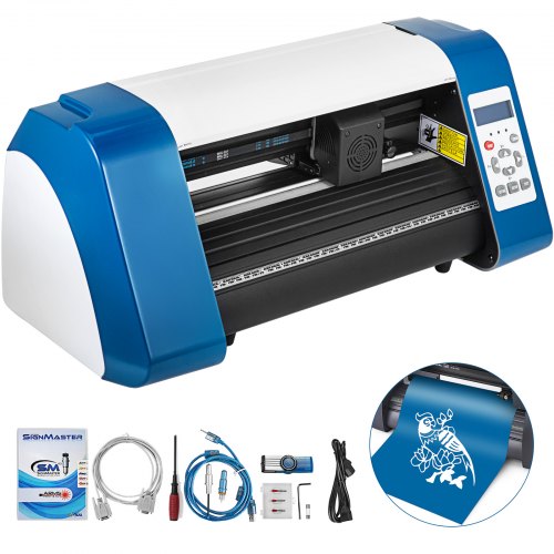 Vinyl Cutter 14 Inch Vinyl Cutter Machine 375Mm Vinyl Printer Cutter Machine Led Fill Light Strip Vinyl Plotter Cutter Machine Without Stand Signmaster Software