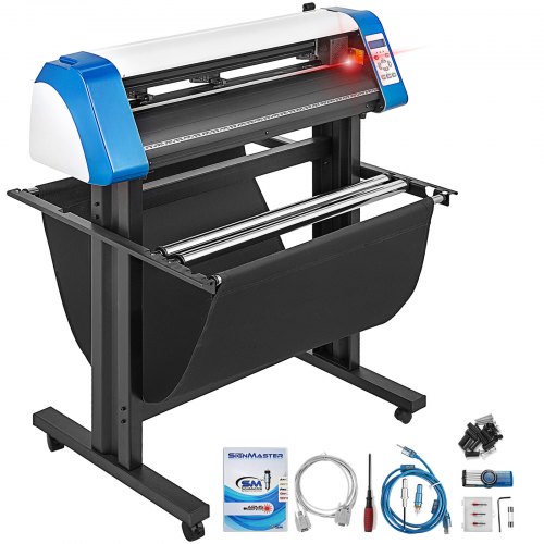 Vinyl Cutter 34 Inch Vinyl Cutter Machine Semi Automatic Diy Vinyl Printer Cutter Machine Manual Positioning Sign Cutting With Floor Stand Signmaster Software