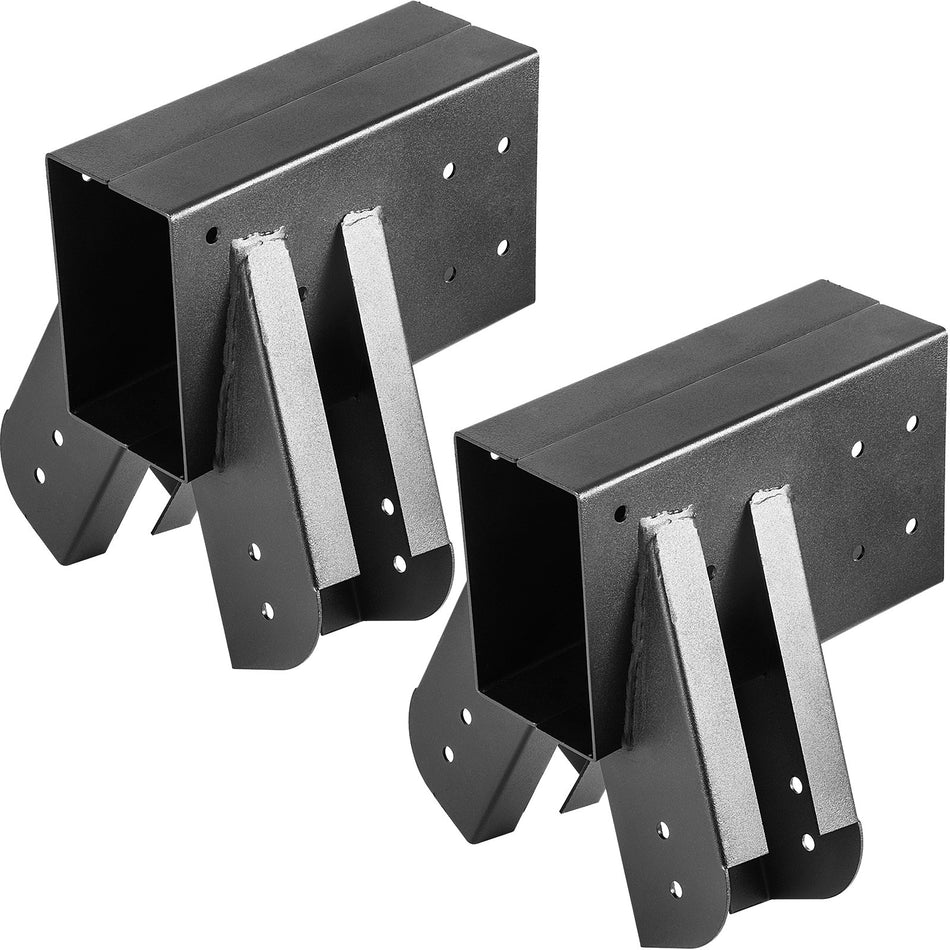 Swing Set Bracket 984 Swing Bracket A Frame Construction Swing Set Hardware Iron Material With Black Powder Coated Diy Swing Set End Bracket Swing Set Kit For 24X4 Legs 14X6 Beam 2Pcs