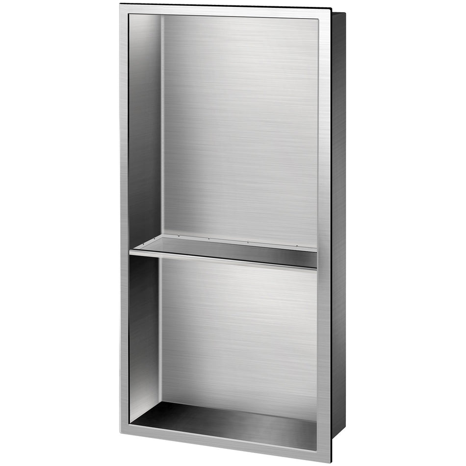 Shower Niche Stainless Steel 12 X 24 X 4 Wall Inserted Niche Recessed Easy To Install Recessed Shower Shelf Modern And Elegant Soap Niche Polished Finish For Showerbathroom