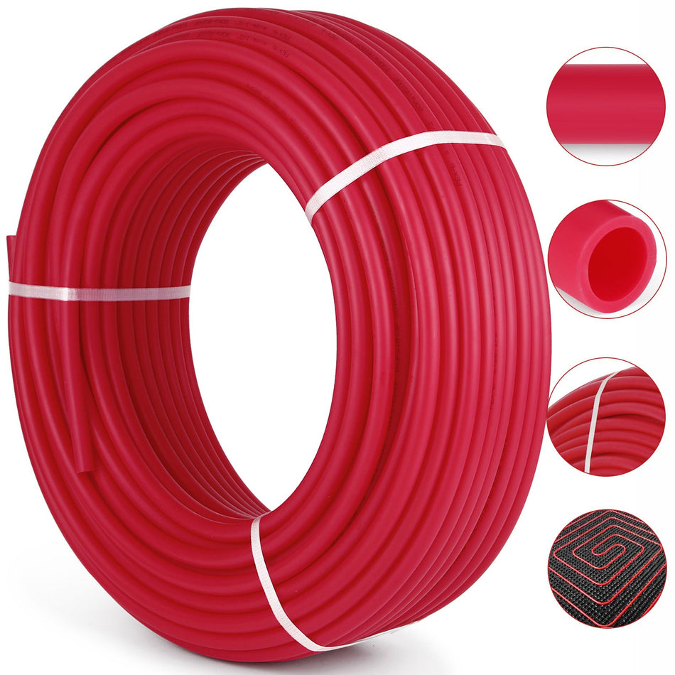 34 X 500Ft Pex Tubing Oxygen Barrier O2 Evoh Pex B Red Hydronic Radiant Floor Heat Heating System Pex Pipe Pex Tube 34 O2 Barrier 500Ftred