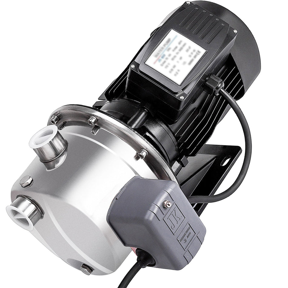 Shallow Well Jet Pump With Pressure Switch 34Hp Jet Water Pump 131 Ft Stainless Steel Jet Pump To Supply Fresh Well Water To Residential Homes Farms Cabins