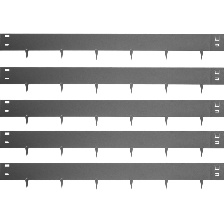 Steel Lawn Edging 5Pcs Metal Landscape Edging 3X39 Garden Edging Border Flexible Galvanized Steel Landscape Border 1625 Ft Length Landscaping Metal Edging Gray Lawn Edge For Garden Yard