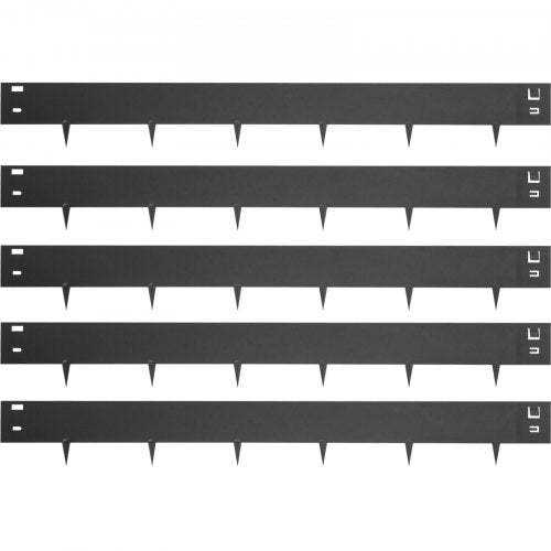 Steel Lawn Edging 5Pcs Metal Landscape Edging 4X39 Garden Edging Border Flexible Galvanized Steel Landscape Border 1625 Ft Length Landscaping Metal Edging Black Lawn Edge For Garden Yard