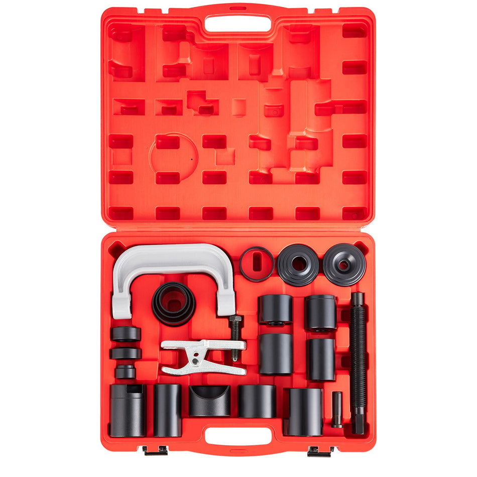 24 Pcs Ball Joint Press Kit U Joint Removal Tool Kit 4Wd Adapters Works On Most 2Wd And 4Wd Cars Light Trucks 45 Steel Brake Anchor Pins Press And Removal Tools W Case