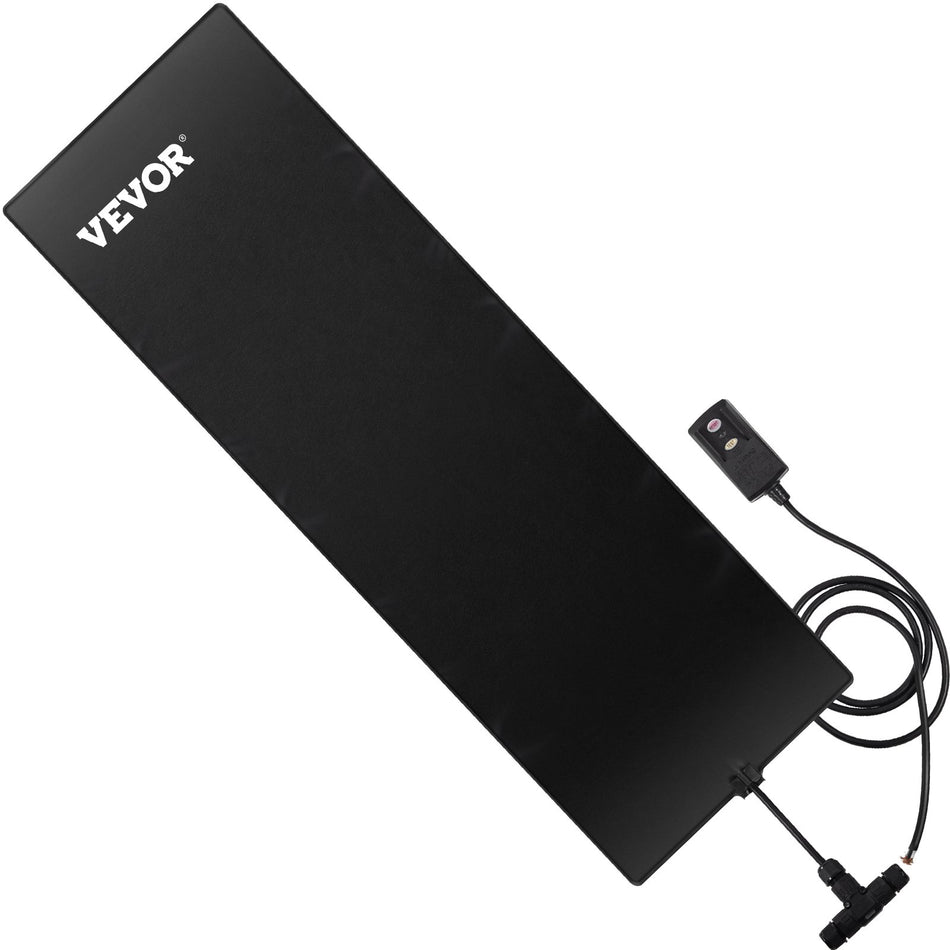 30 0In 10In X 30In 120V Walkway Pvc Heated Ice Power Cord Ideal Winter Outdoor Slip Proof Snow Mat 2 Per Hour Melting Speed Black