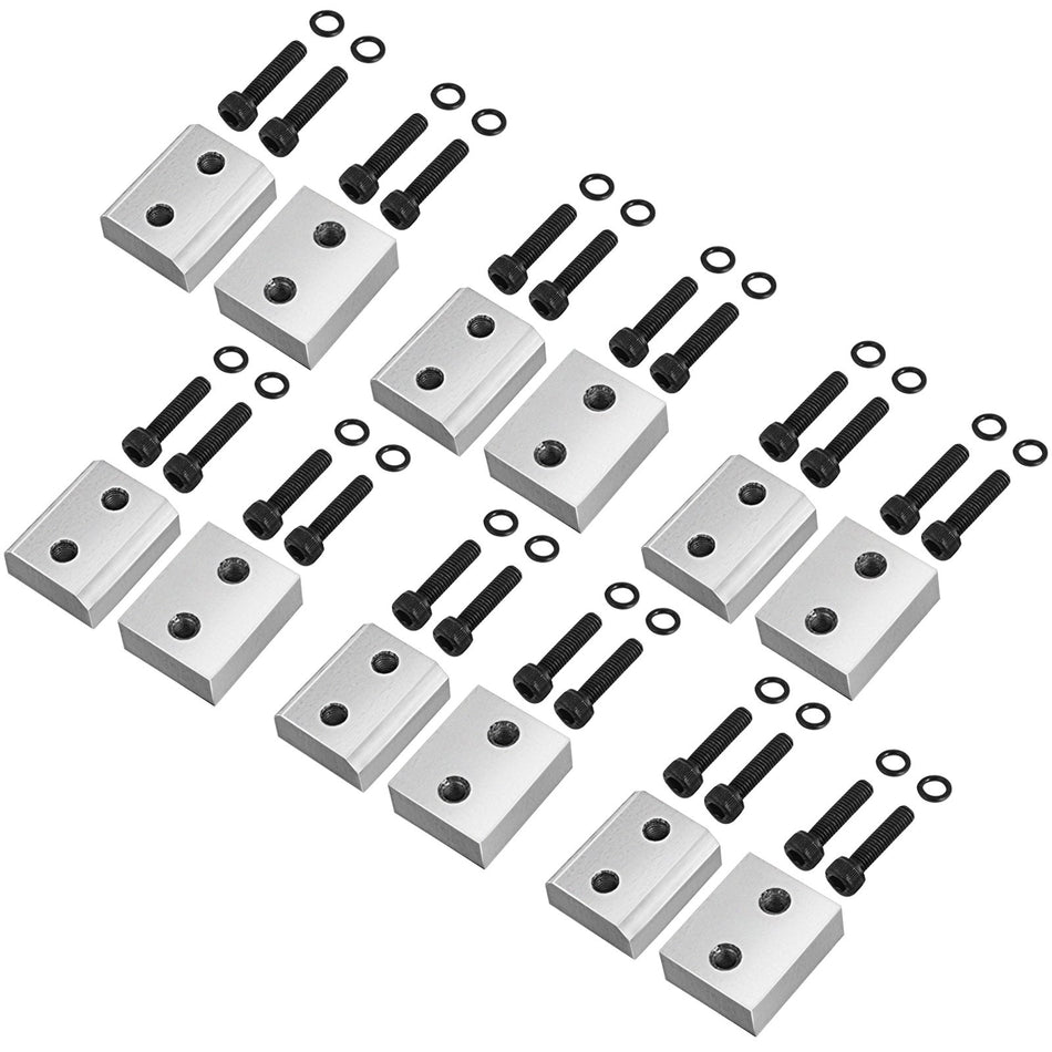 16Mm Rebar Cutter Replacement Jaw Blades Cr12Mov Steel Material For 58 Inch Electric Rebar Cutter12 Pcs Blades With 24 Hexagon Screw And 24 Spring Washer