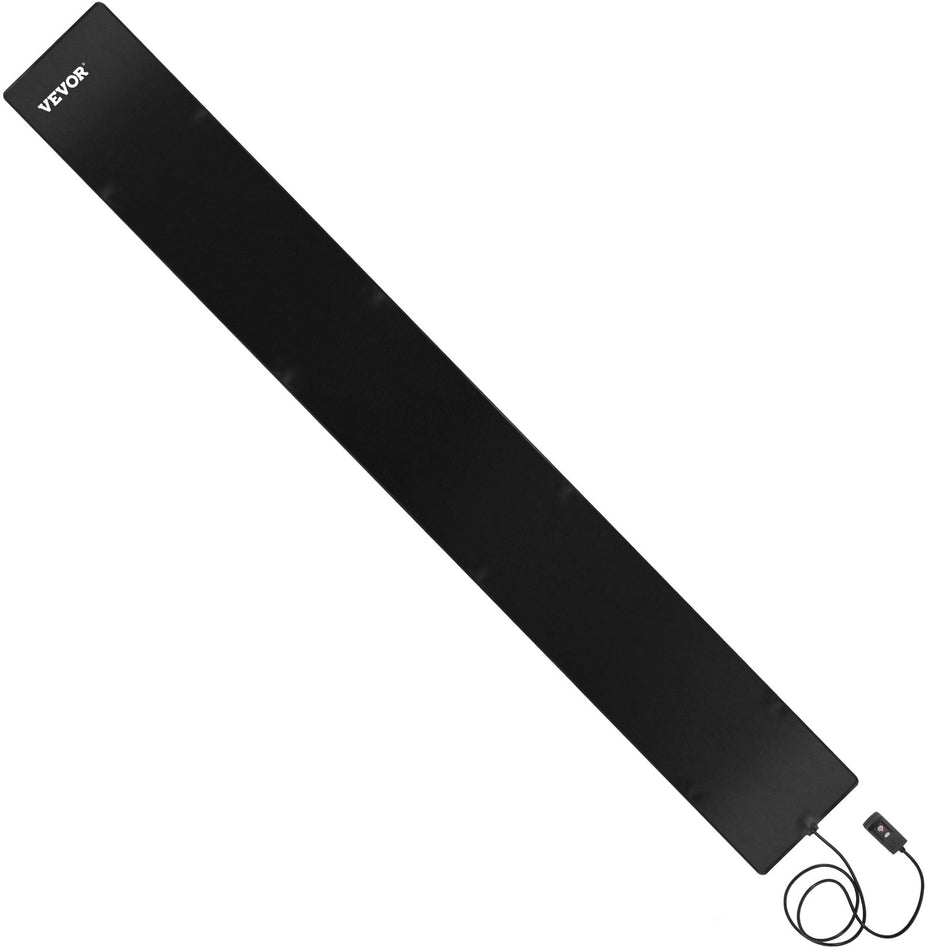 10Ft X 13In Walkway 120V Ice Pvc Heated 6Ft Power Cord Slip Proof Ideal Winter Outdoor Snow Mat 2 Per Hour Melting Speed Black
