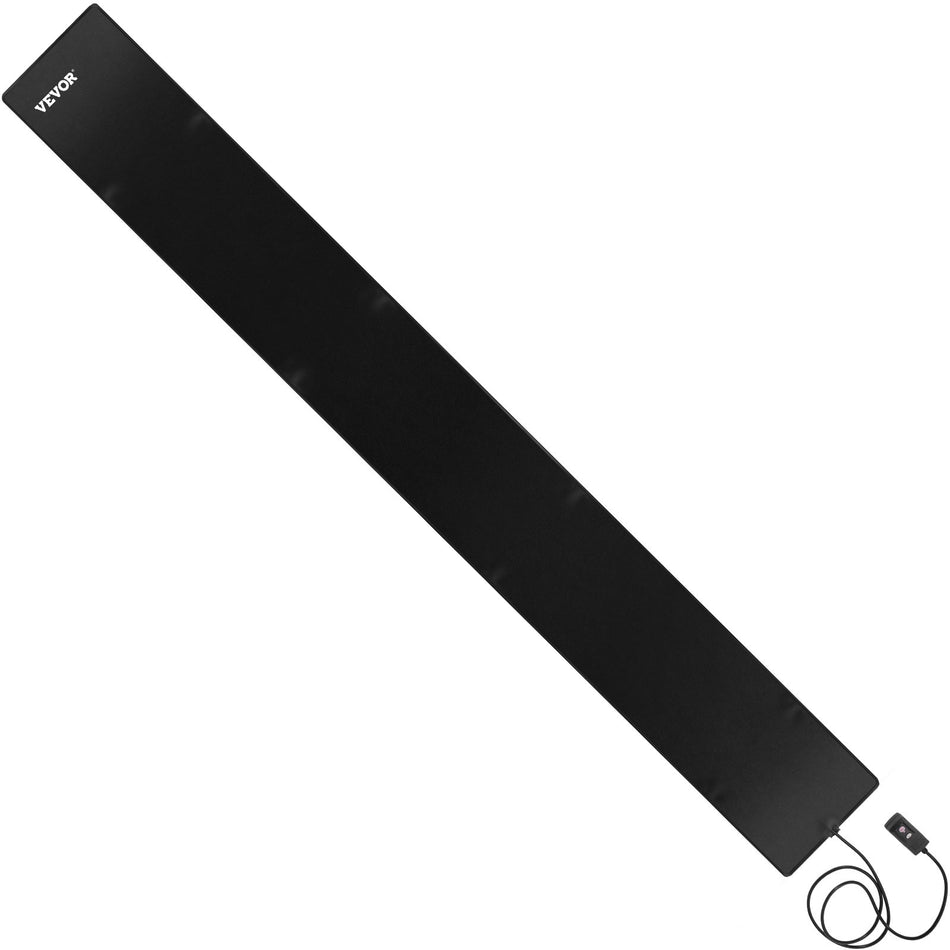 15In X 10Ft Walkway 120V Ice Pvc Heated 6Ft Power Cord Slip Proof Ideal Winter Outdoor Snow Mat 2 Per Hour Melting Speed Black