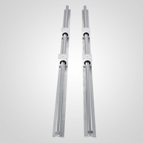 2 Set Sbr20 1200Mm 20Mm Fully Supported Linear Rail Shaft Rod With 4 Sbr20Uu Sbr16 2000Mm Linear Slide Guide 16Mm Shaft 2 Rail With 4Sbr16Uu Bearing Block Cnc
