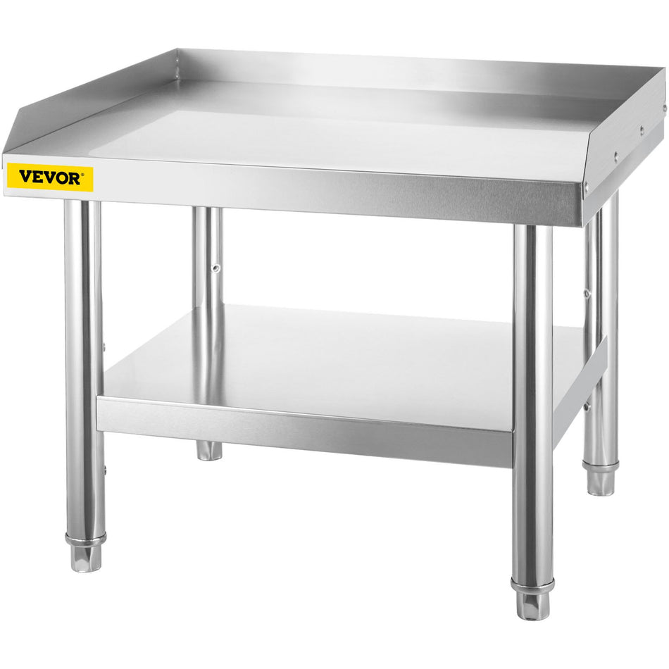 Stainless Steel Equipment Grill Stand 48 X 28 X 24 Inches Stainless Table Grill Stand Table With Adjustable Storage Undershelf Equipment Stand Grill Table For Hotel Home Restaurant Kitchen