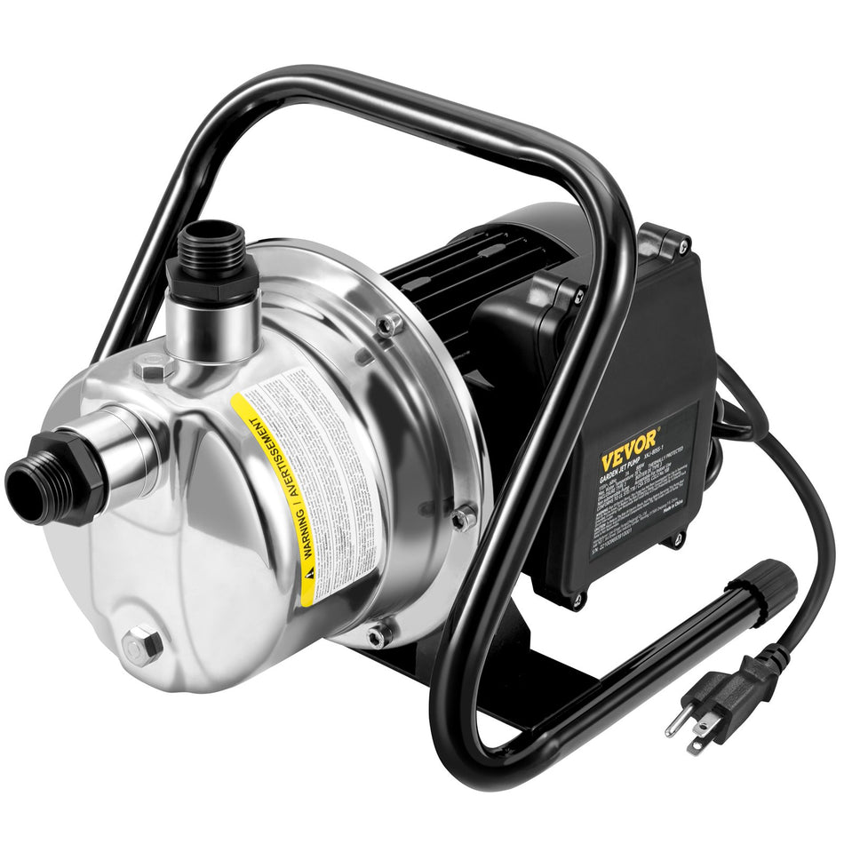 Shallow Well Pump Portable Garden Water Jet Pump 15Hp 1200Gph 164 Ft Head