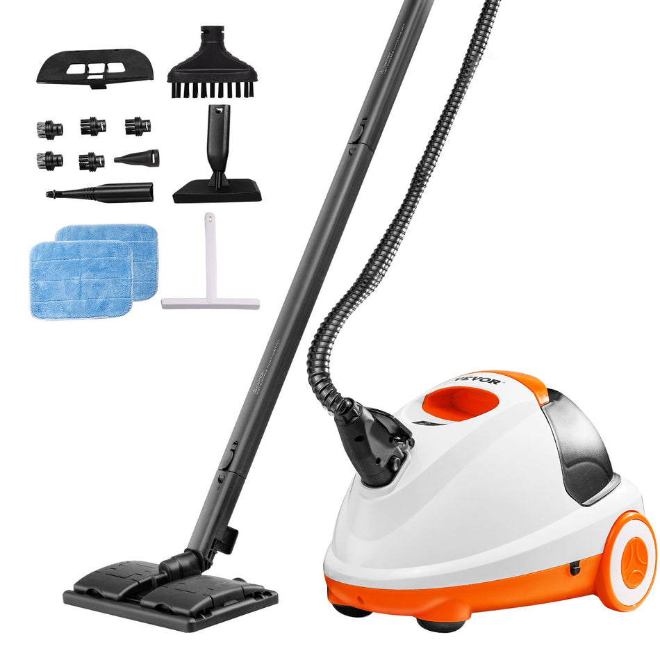 Steam Cleaner 23 Pcs Accessories 25L Tank For Floors Upholstery Cars