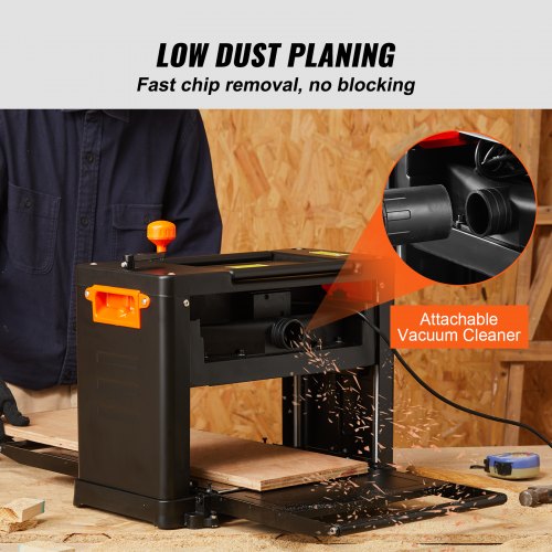 Thickness Planer 13 Inch Two Speed Three Blade 15 Amp For Woodworking