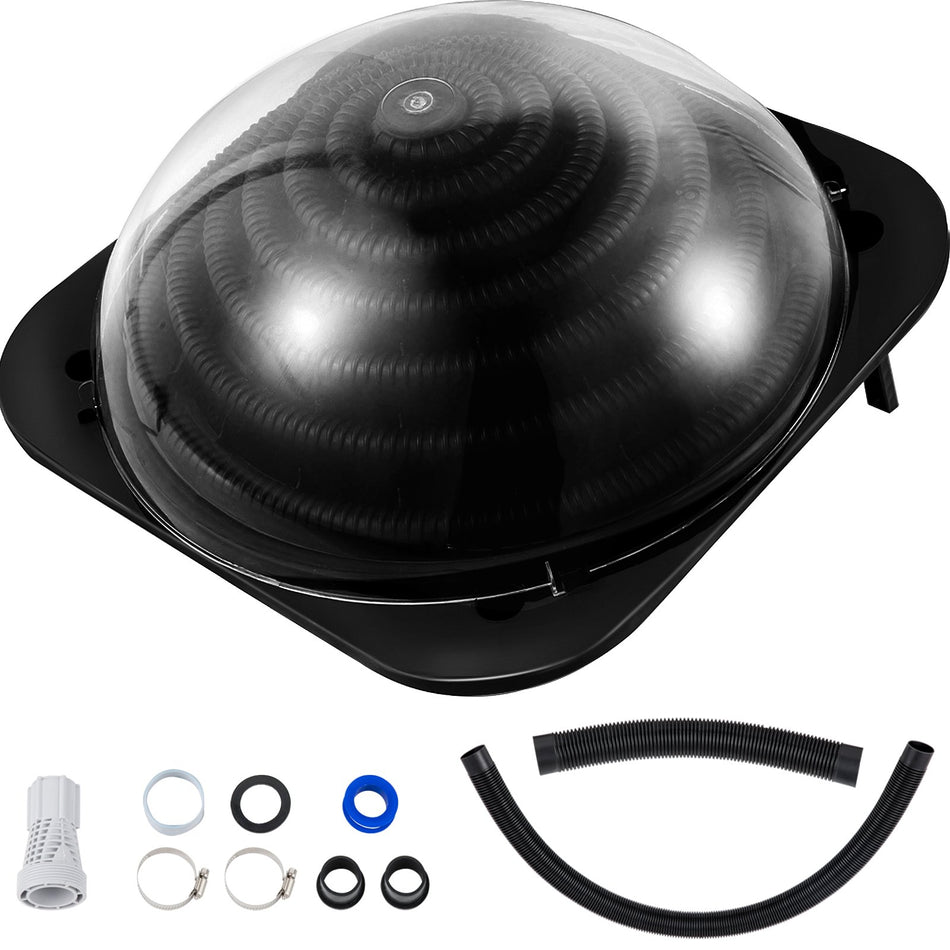 Solar Dome Heater For Ingroundabove Ground Swimming Pool Solar Dome Outdoors Pool Dome Single Unit Solar Water Heater Heats Pools Up To 2641 Gallons Solar Powered Dome Black Heater Contour