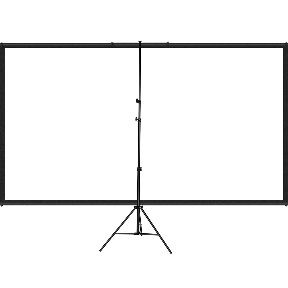 Tripod Projector Screen With Stand 90 Inch 169 4K Hd Projection Screen Stand Wrinkle Free Height Adjustable Portable Screen For Projector Indoor Outdoor For Movie Home Cinema Gaming Office