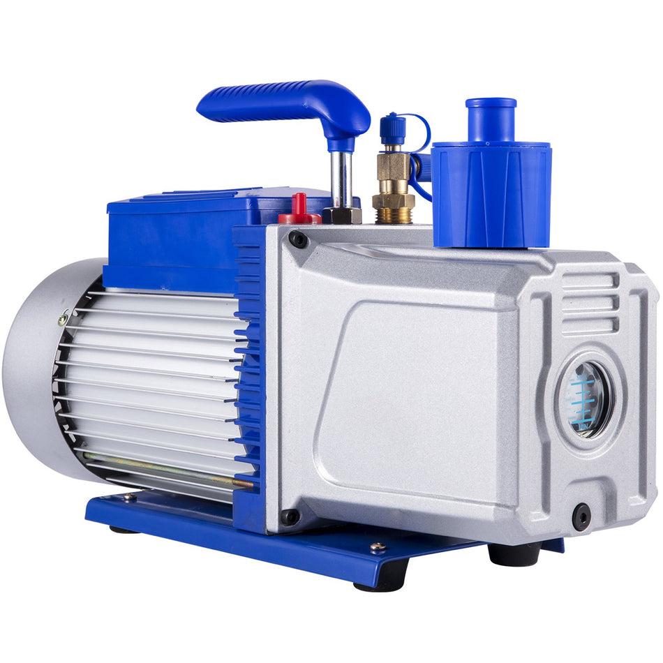 Vacuum Pump 12Cfm 1Hp Vane Vacuum Pump Two Stage 3 X 10 1 Pa Ultimate Hvac Rotary Auto Ac Refrigerant Vacuum Pump For Automobile Reparation Vacuum Evacuation