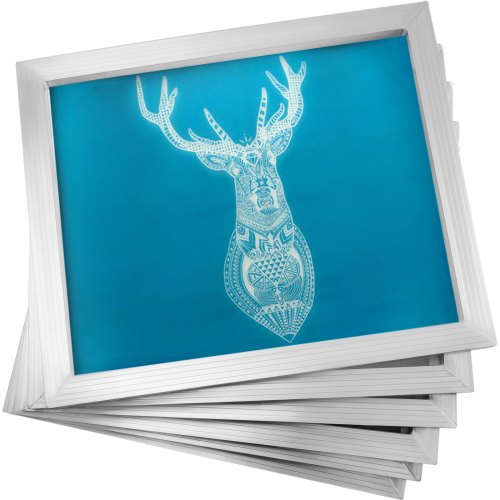 Silk Screen Frame 6 Pieces Aluminum Silk Screen Frame 18X20 Inch Silk Screen Printing Frame With White 110 Count Mesh