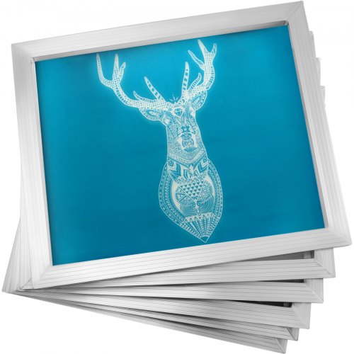 Silk Screen Frame 6 Pieces Aluminum Silk Screen Frame 20X24 Inch Silk Screen Printing Frame With White 160 Count Mesh