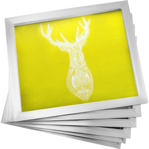 Silk Screen Frame 6 Pieces Aluminum Silk Screen Frame 20X24 Inch Silk Screen Printing Frame With Yellow 305 Count Mesh