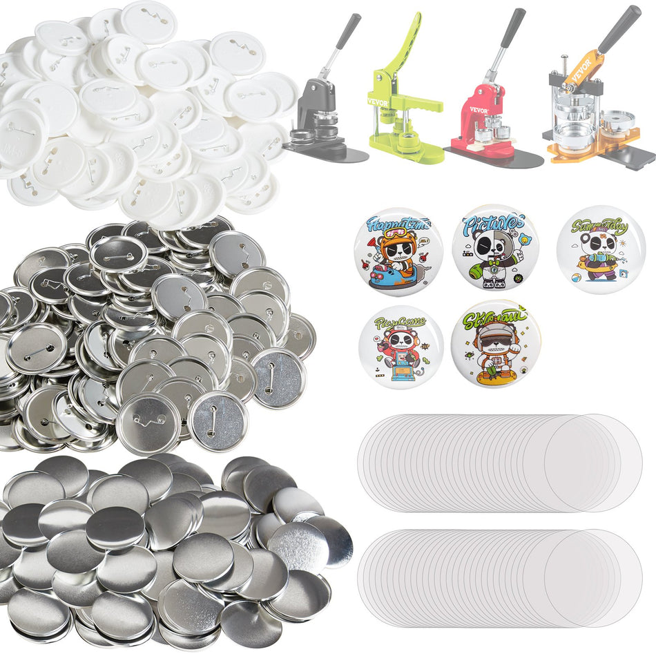 225 58Mm Button Badge Parts Supplies For Button Maker Machine 500 Sets